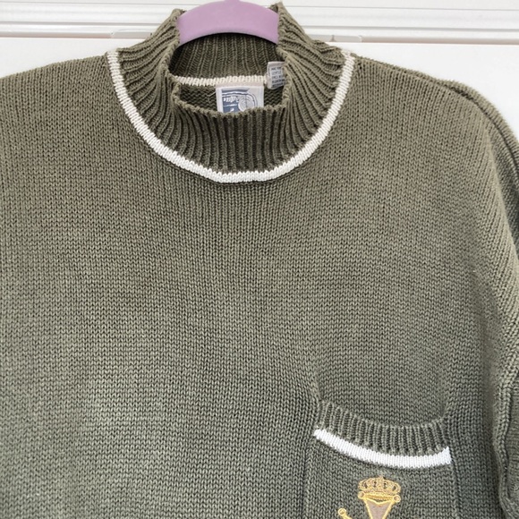 UEC Tarazzia International olive Sweater Size M - Picture 6 of 11